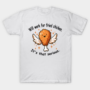 Angel Wings Crunchy Chicken - Sparkly and Delicious Snack T-Shirt